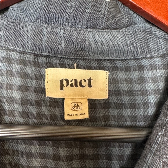 Pact Ore Double Cloth Plaid The Coastal Shirt Dress, size XL/2XL - Picture 4 of 10